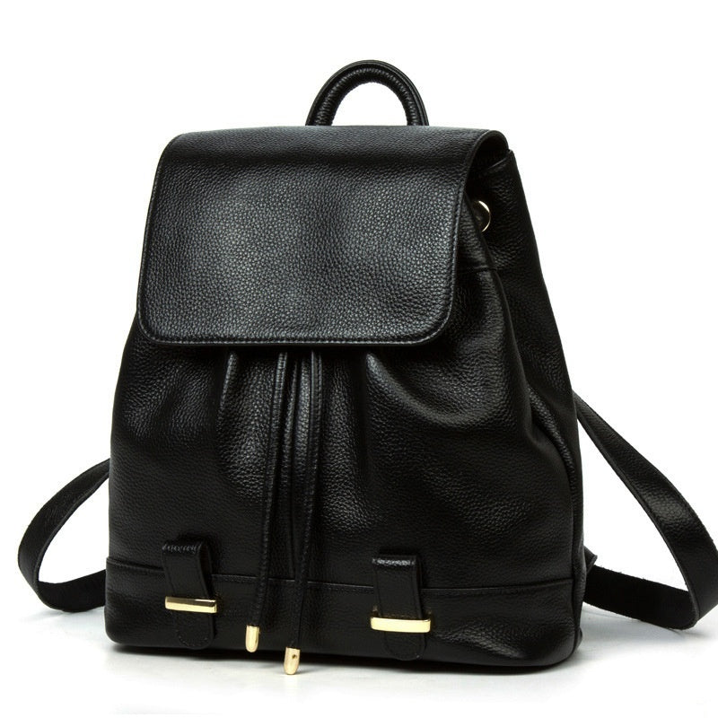 European And American Fashion Genuine Leather Women's Backpack