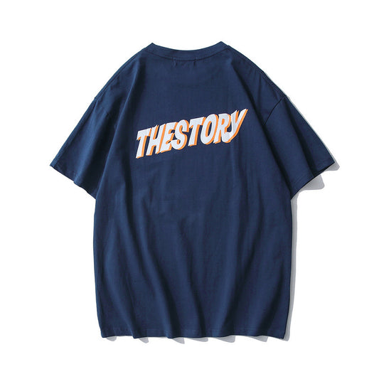 Men's Men's Loose Student Couple Net Red Short Sleeve T-Shirt