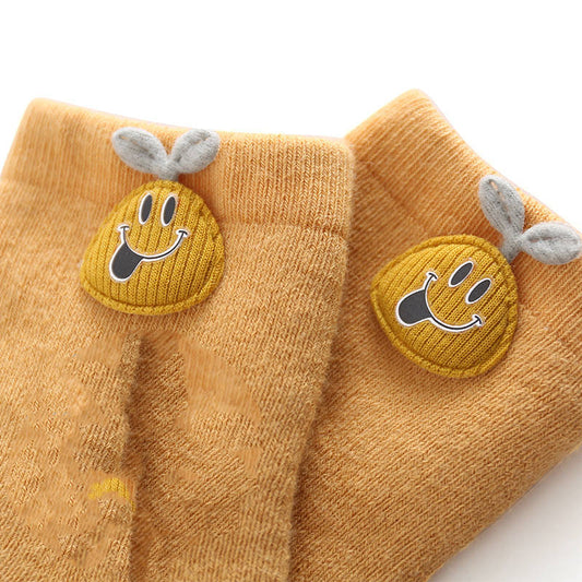 Terry Children's Socks Thickened Cartoon Accessories Warm Loose Mouth