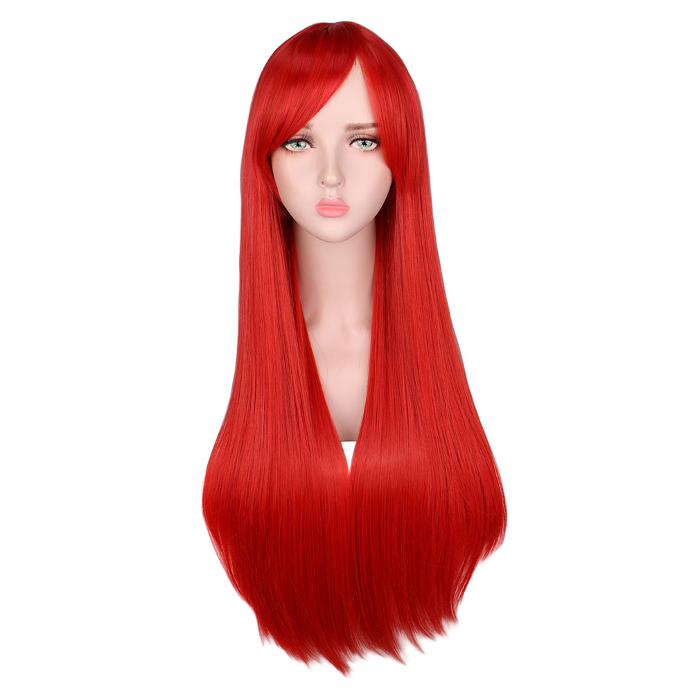 Long Straight Hair Wig Tape Mesh Matte Headgear