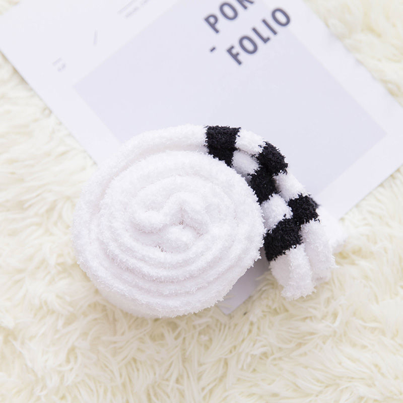 Fall Winter Over The Knee Plus Long Coral Fleece Floor Socks