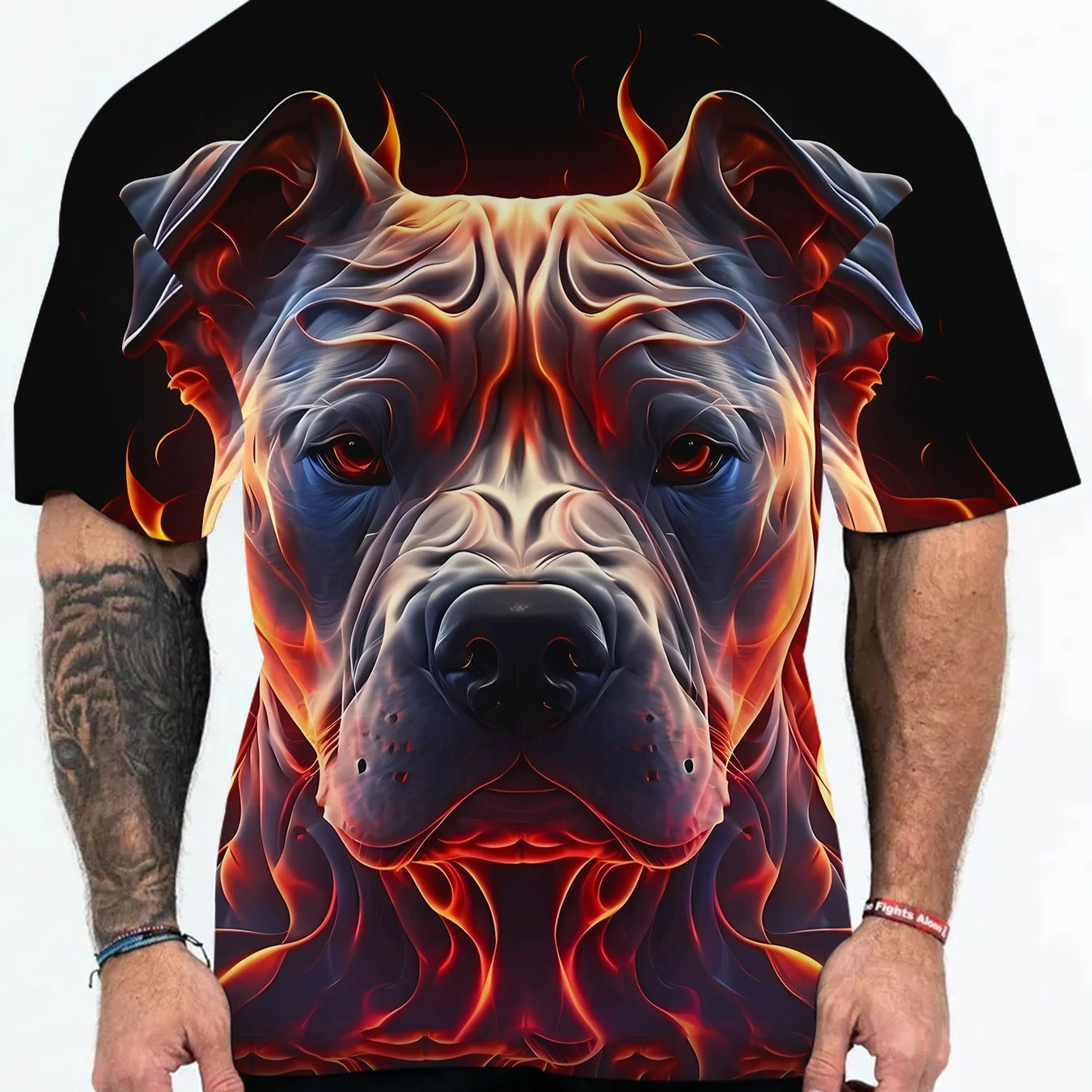 Digital Printing Short Sleeves With Animal Patterns