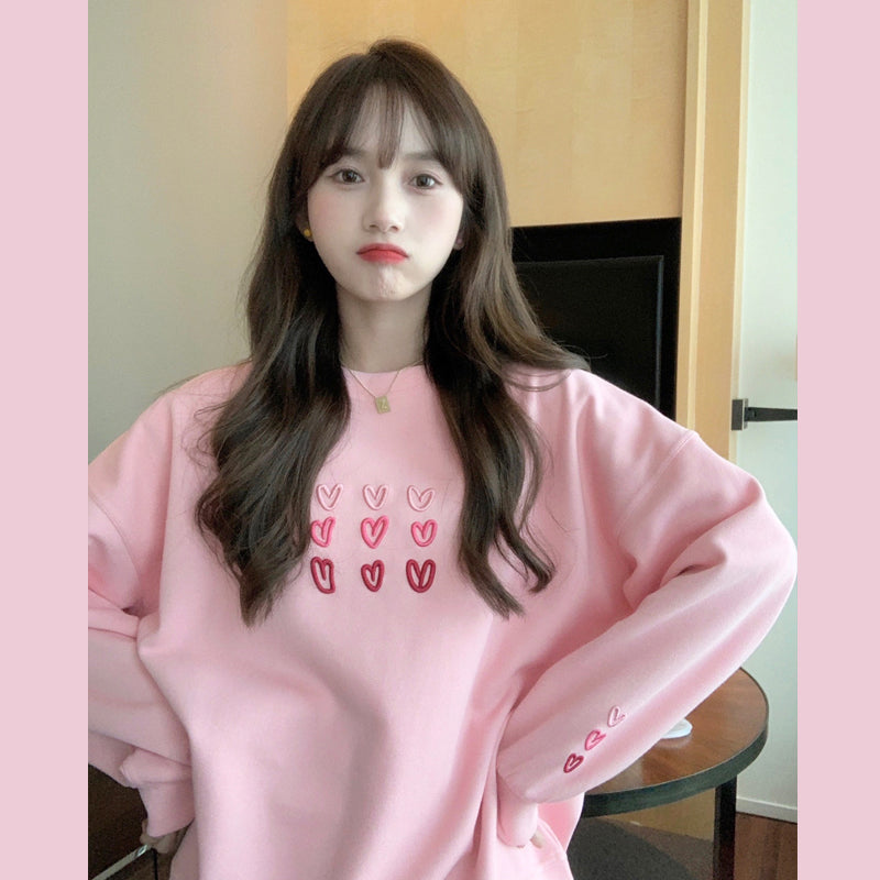 Women's Thin Loose Round Neck Sweatshirt