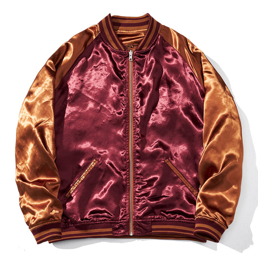 Mens Loose Fit Polyester Embroidered Chinese Style Jacket