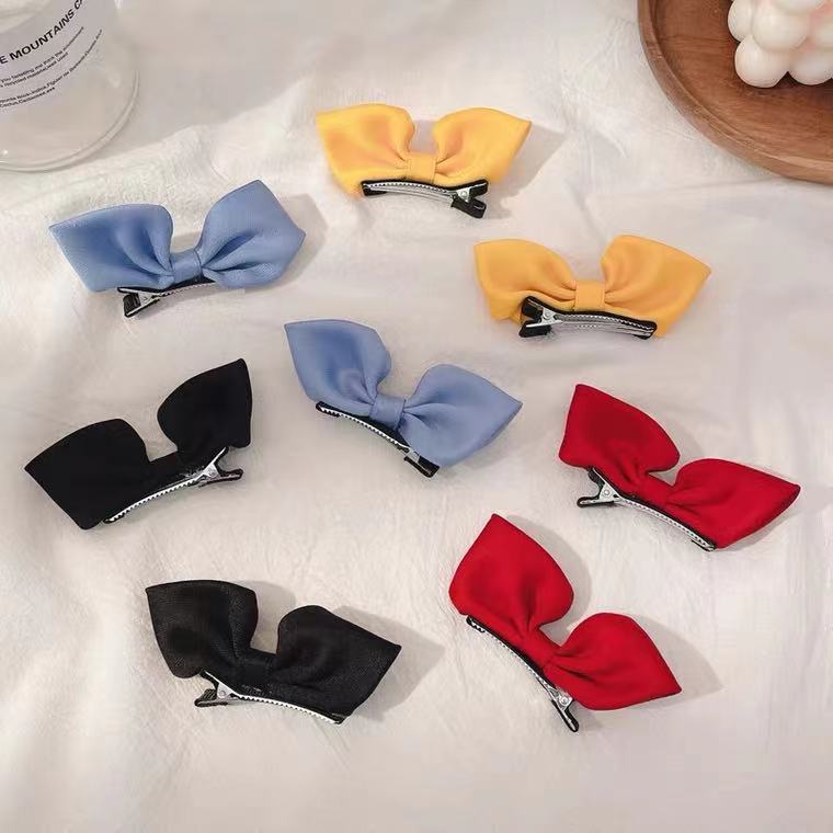 Children's Fabric Three-dimensional Bow Hairpin