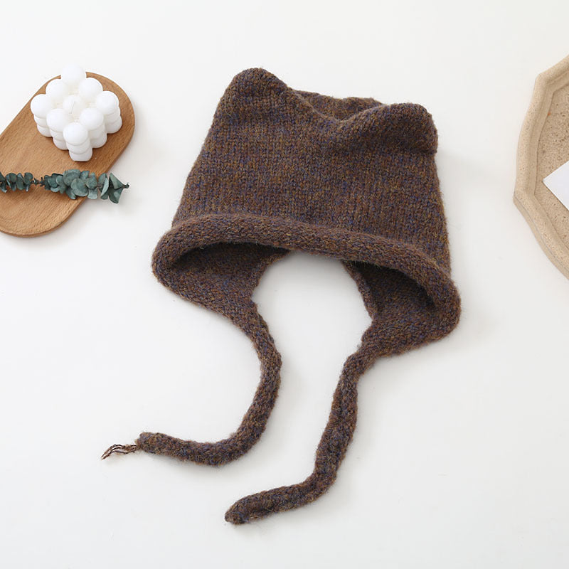 Women's Fashion Warm Cat Ears Woolen Hat