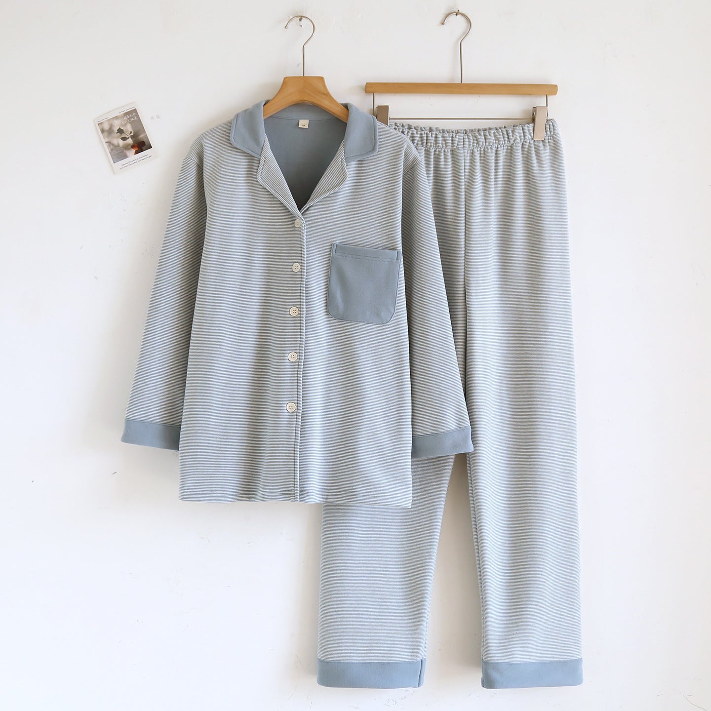 Simple Casual Loose Long-sleeve Pants Homewear Set