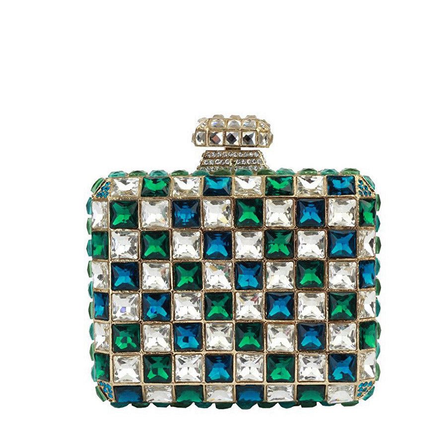 Original Clutch Bag With Handmade Diamond Evening