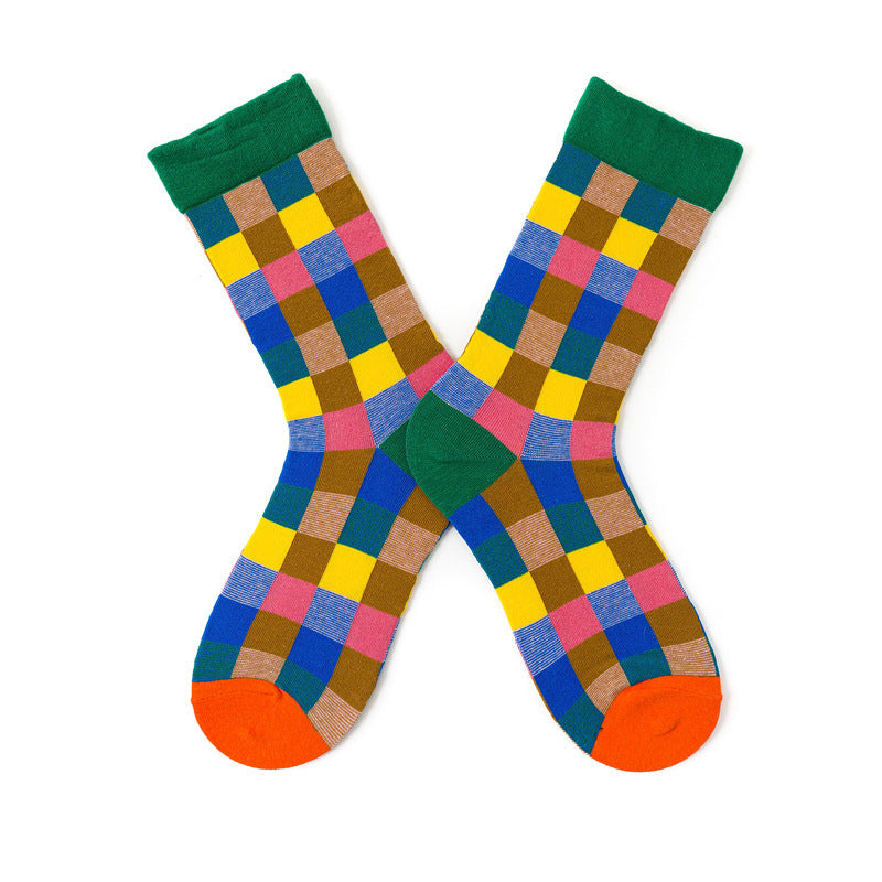 High Socks Creative Personality Graffiti Ladies