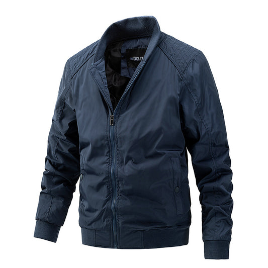 Collar Thin Cotton Slim Korean Fashion Men's Coat