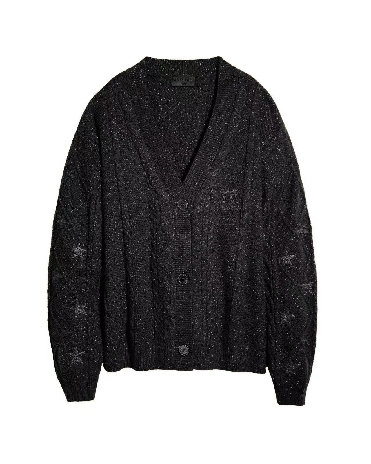 Cardigan Embroidery XINGX Loose And Idle Dinified Sweater