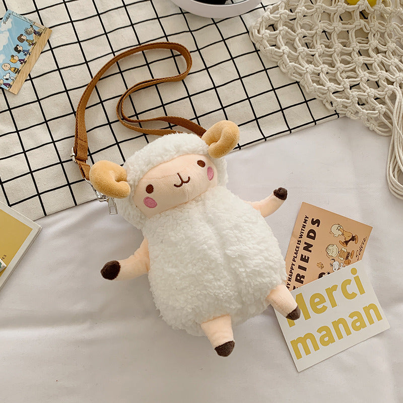 Cartoon Children's Plush Toys Crossbody Bag