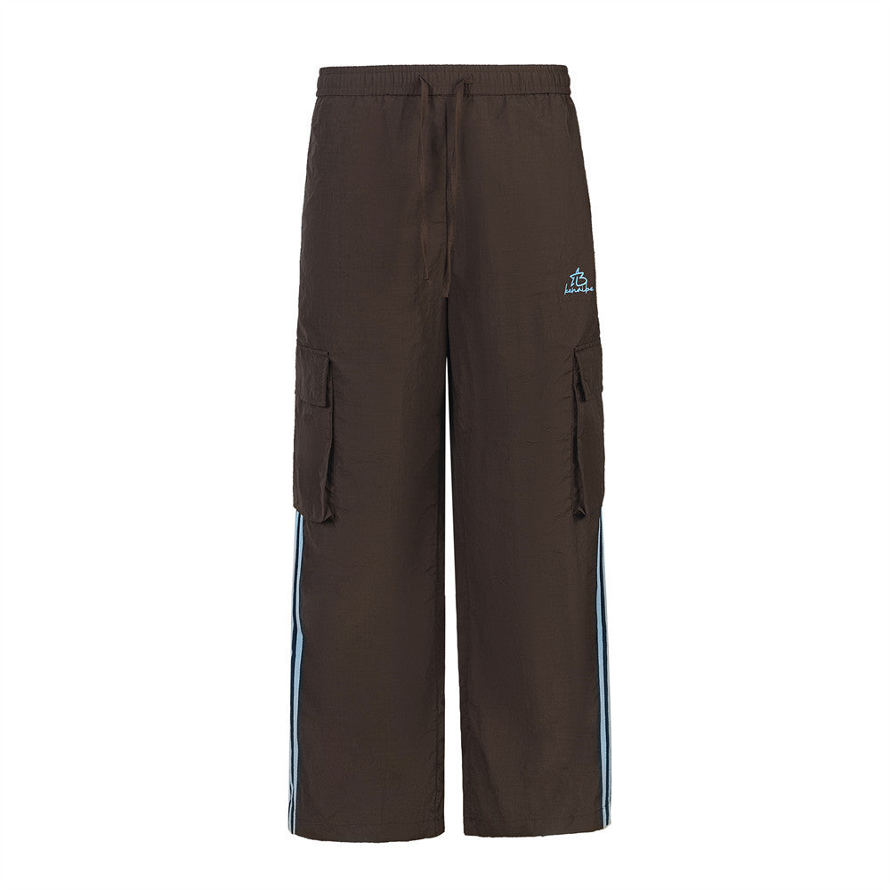 Sports Loose Trousers Men's And Women's Side Stripes