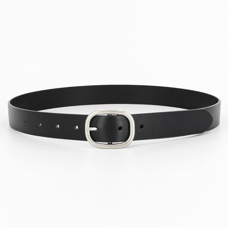 Top Layer Cowhide Women's Pin Buckle Belt