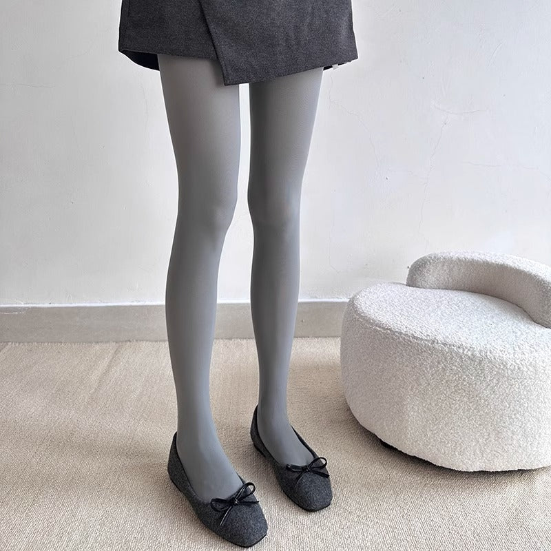 Womens Retro Low-Pressure Coffee Velvet Tights For FallWinter