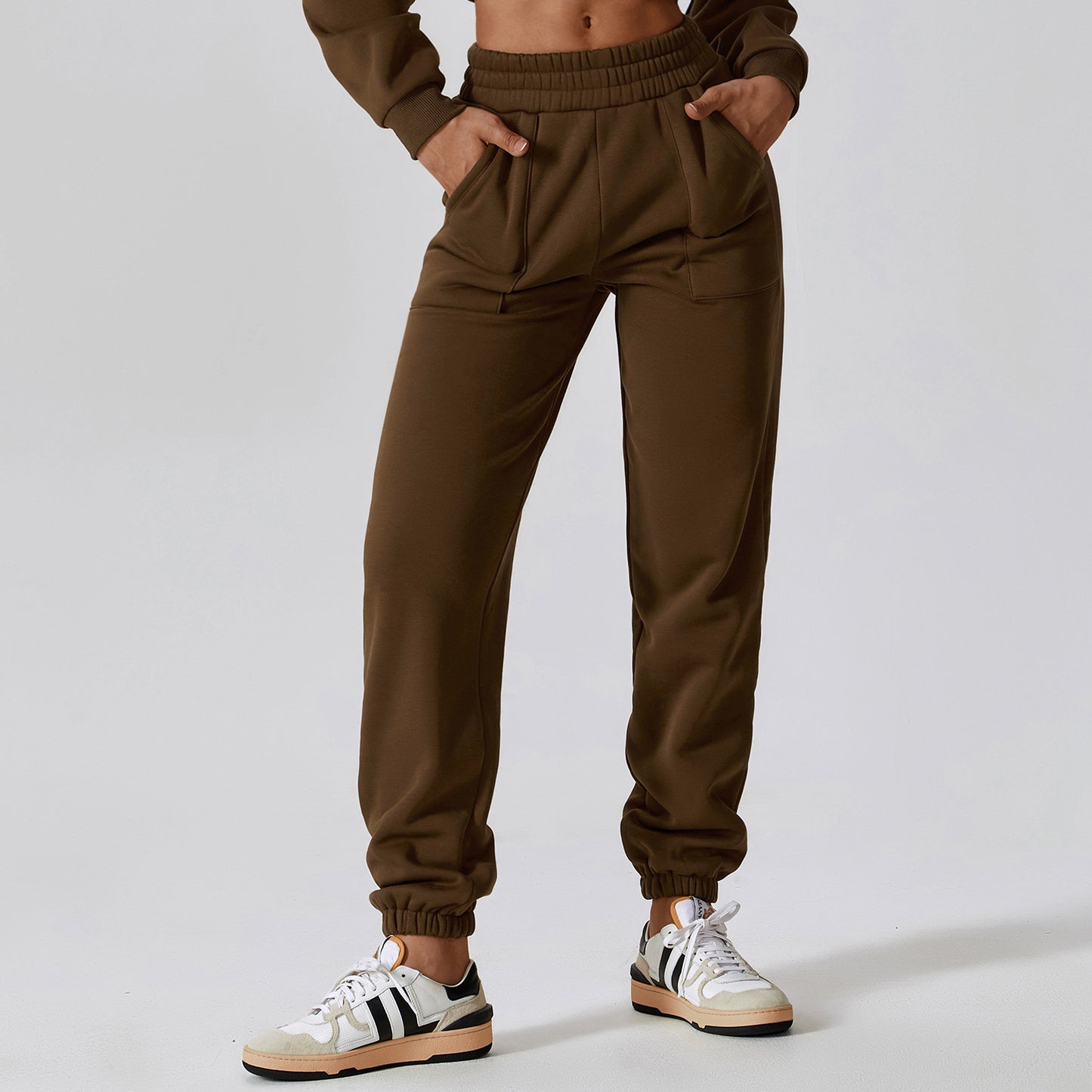 Polar Velvet Sport Sweatpants Women's Loose Straight Casual Pants