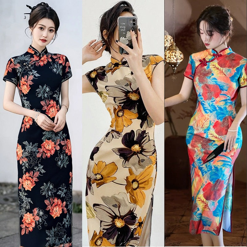 New Summer Stylish Slim-fit Long Dress For Young Girls