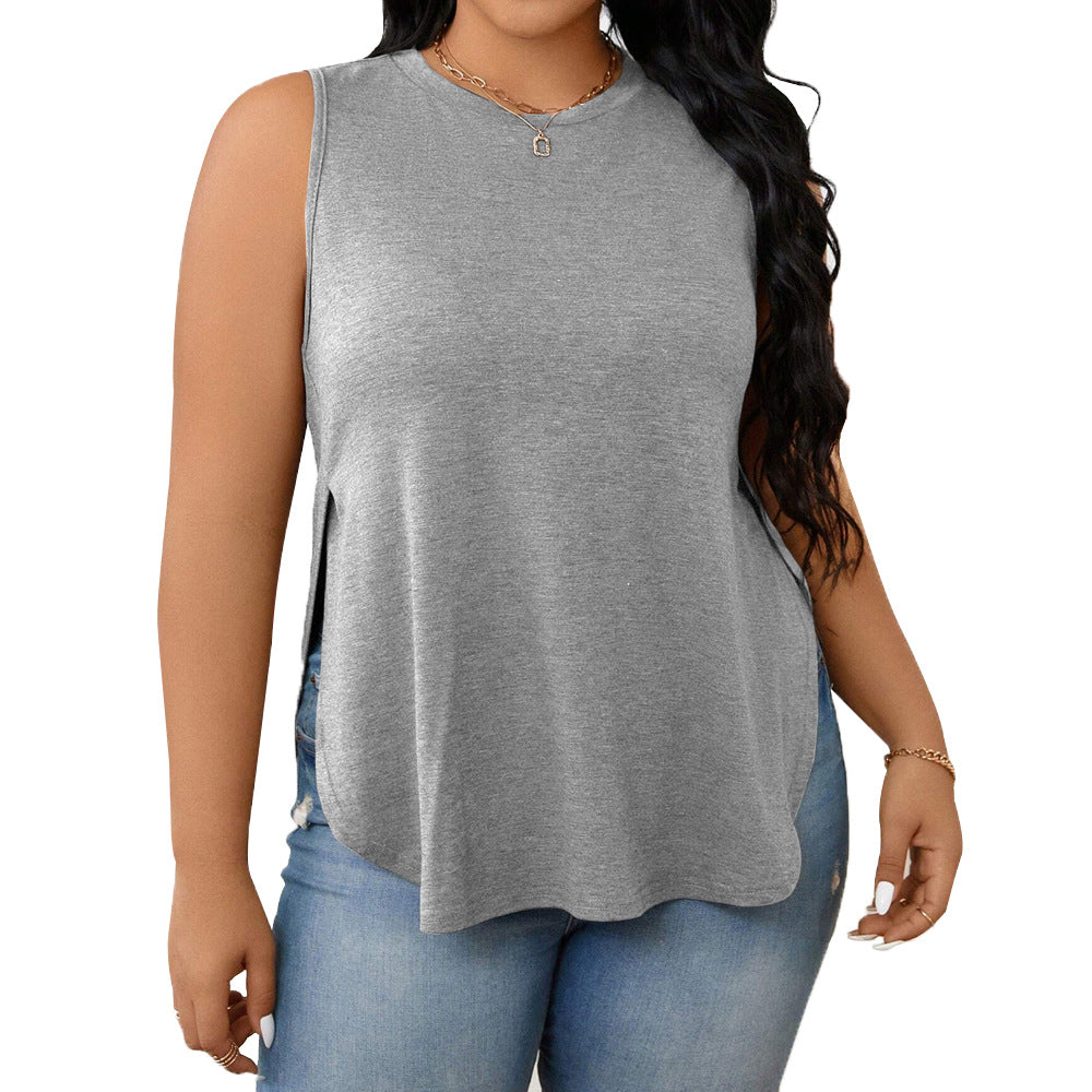 Sports Running Side Slit Sleeveless Vest