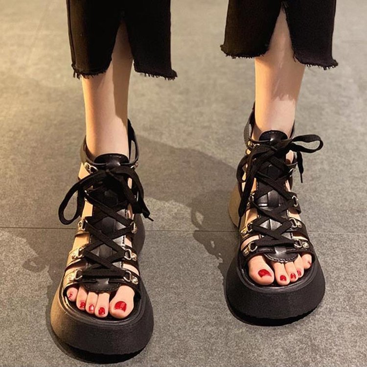Solid Color Fashionable Casual Women's Sandals