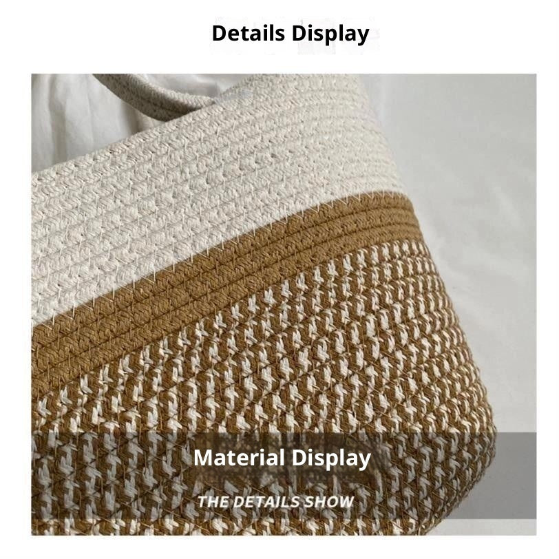Straw Woven Bag Women's Large Capacity Summer Seaside Beach