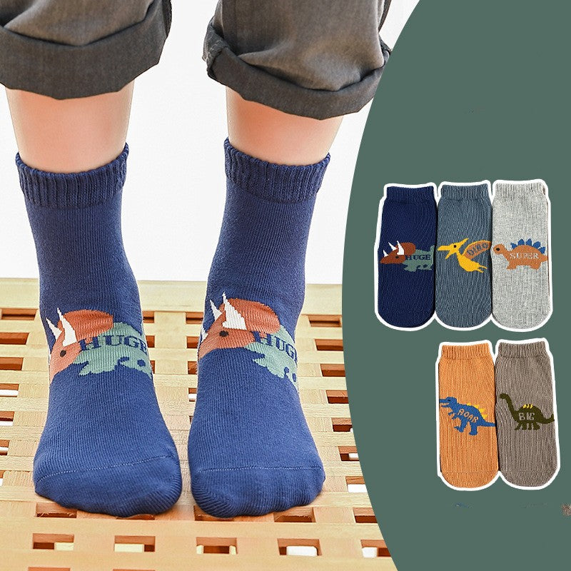 Children's Socks Combed Cotton Students Boneless Middle Tube