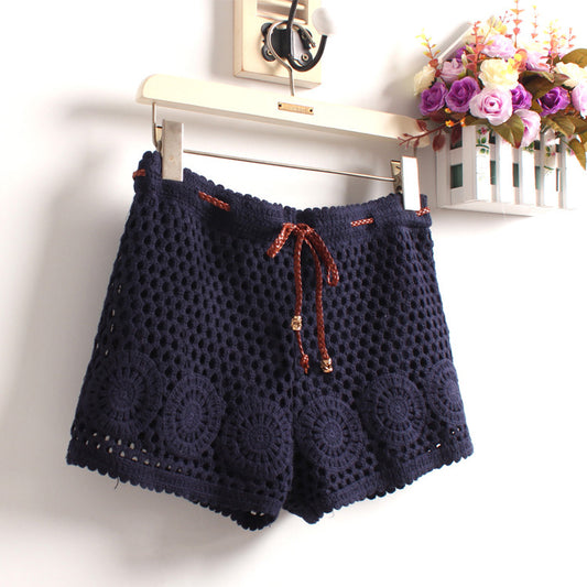 Outwardly Wear Hollow Three-piece Pants In Spring And Summer