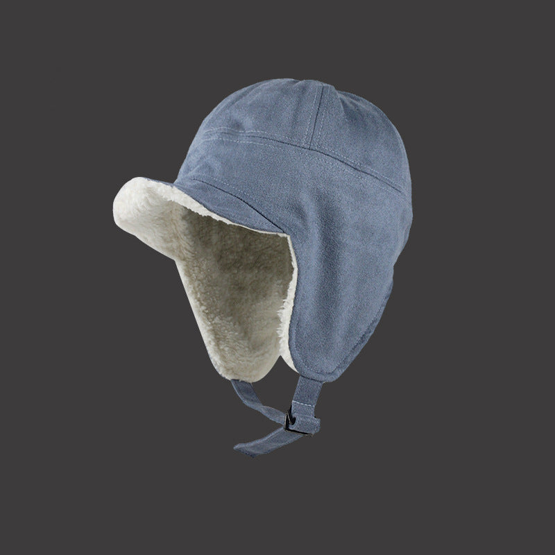Warm Furry Pilot Locomotive Small Suede Lei Feng Hat
