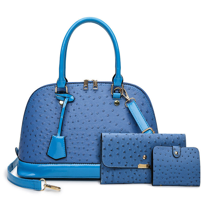 Fashion Ostrich Pattern Three Piece Cover Mother Bag