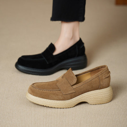 Womens High-heeled Wedge Slip-on Shoes