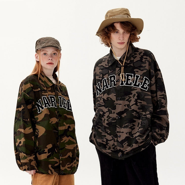 Outdoor Loose American Jacket Autumn Winter Japanese Couple Bf Drawstring Coat Men