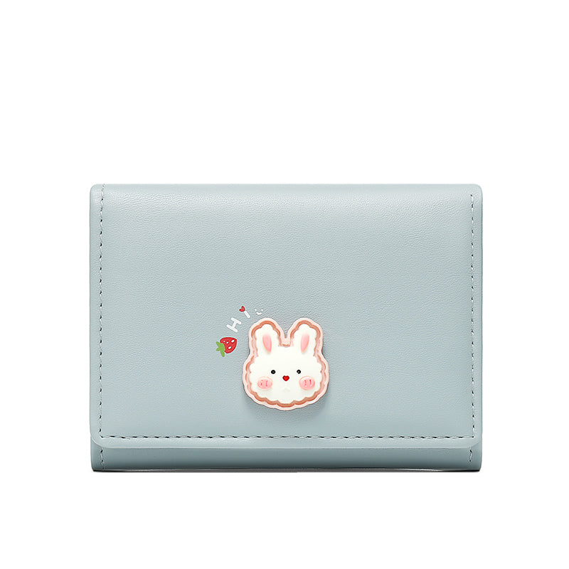 Women's Niche Design Tri-fold Thin Cute Coin Purse