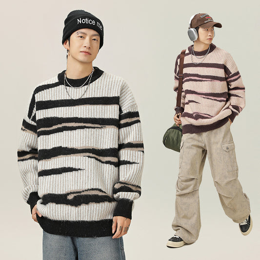 Men's Autumn And Winter New Japanese-style Retro Artificial Deer Plush Sweater
