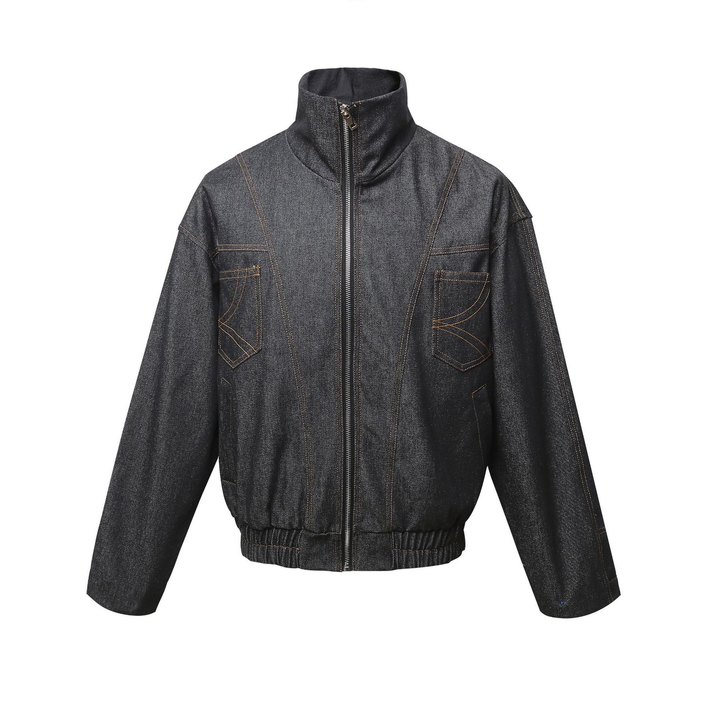 Spring Neutral Street Deconstruction Denim Men's Loose Jacket Coat