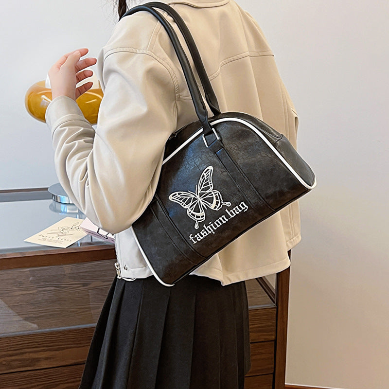 Simple Korean Style Large Capacity One Shoulder Underarm Bag Women