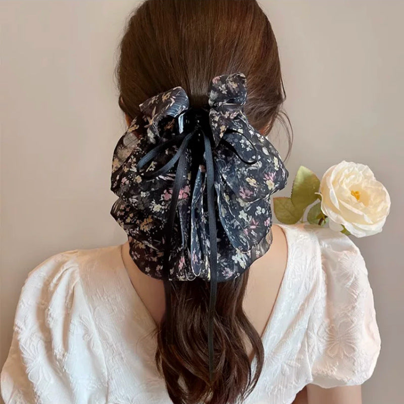 Super-fairy Floral Starry Bow Ribbon Grip High Sense
