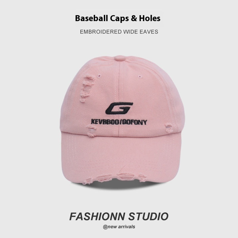 Minimalist Versatile Casual Fashion Personality Alphabet Peaked Cap