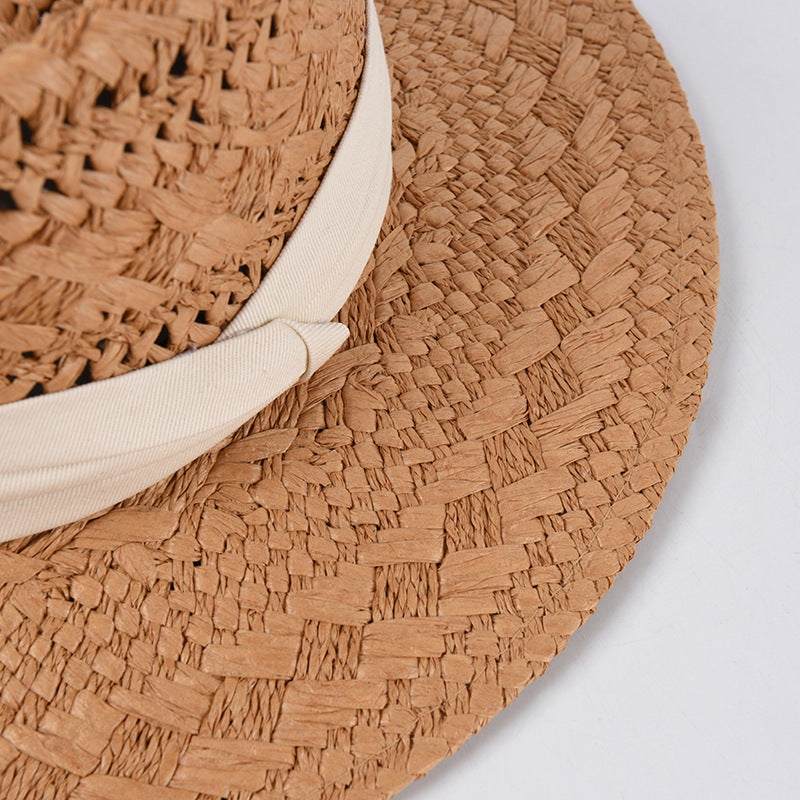 New Ladies Handwoven Sunscreen Straw Hat