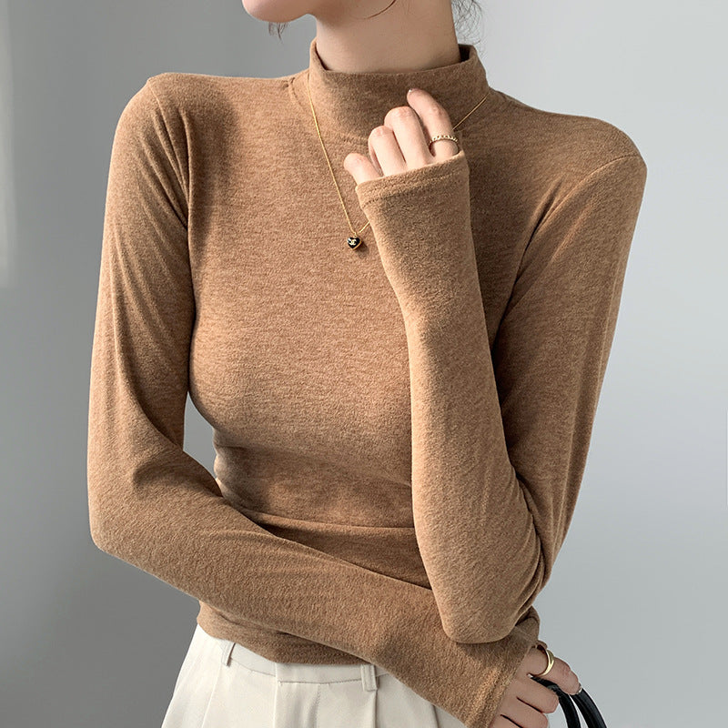 Half Turtleneck Bottoming Shirt Inner Wear Long Sleeve T-shirt Top
