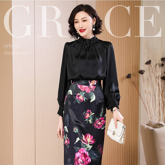 Fashionable And High-end Black Shirt