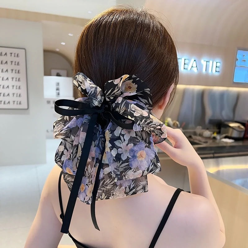 Super-fairy Floral Starry Bow Ribbon Grip High Sense