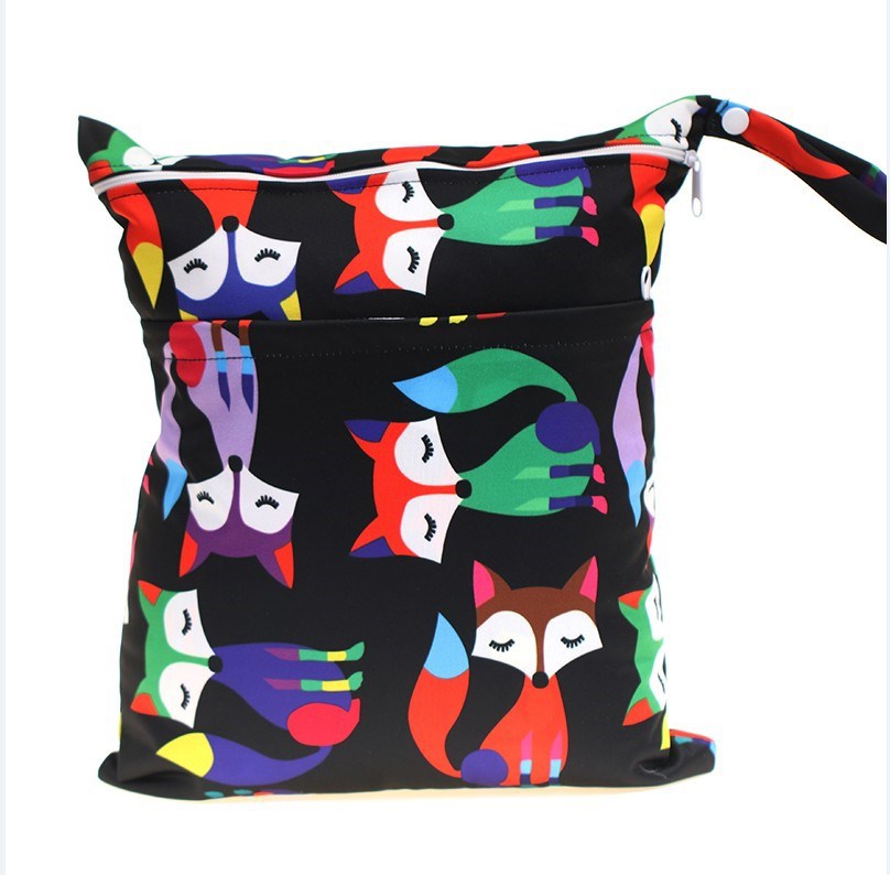 Large Capacity Double Pocket Buggy Diaper Bag Medium Size