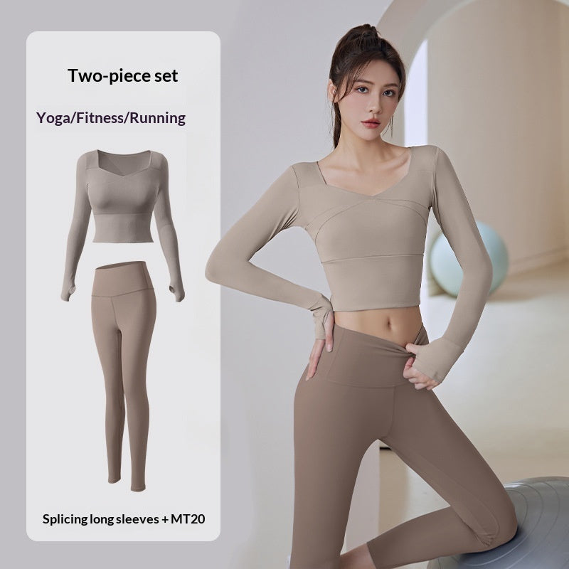 New Women's Running Training Nude Tight-fitting Fitness Exercise