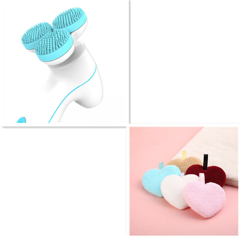 3D Smart Massage-renser Elektrisk renser Elektrisk silikone ansigtsrenser