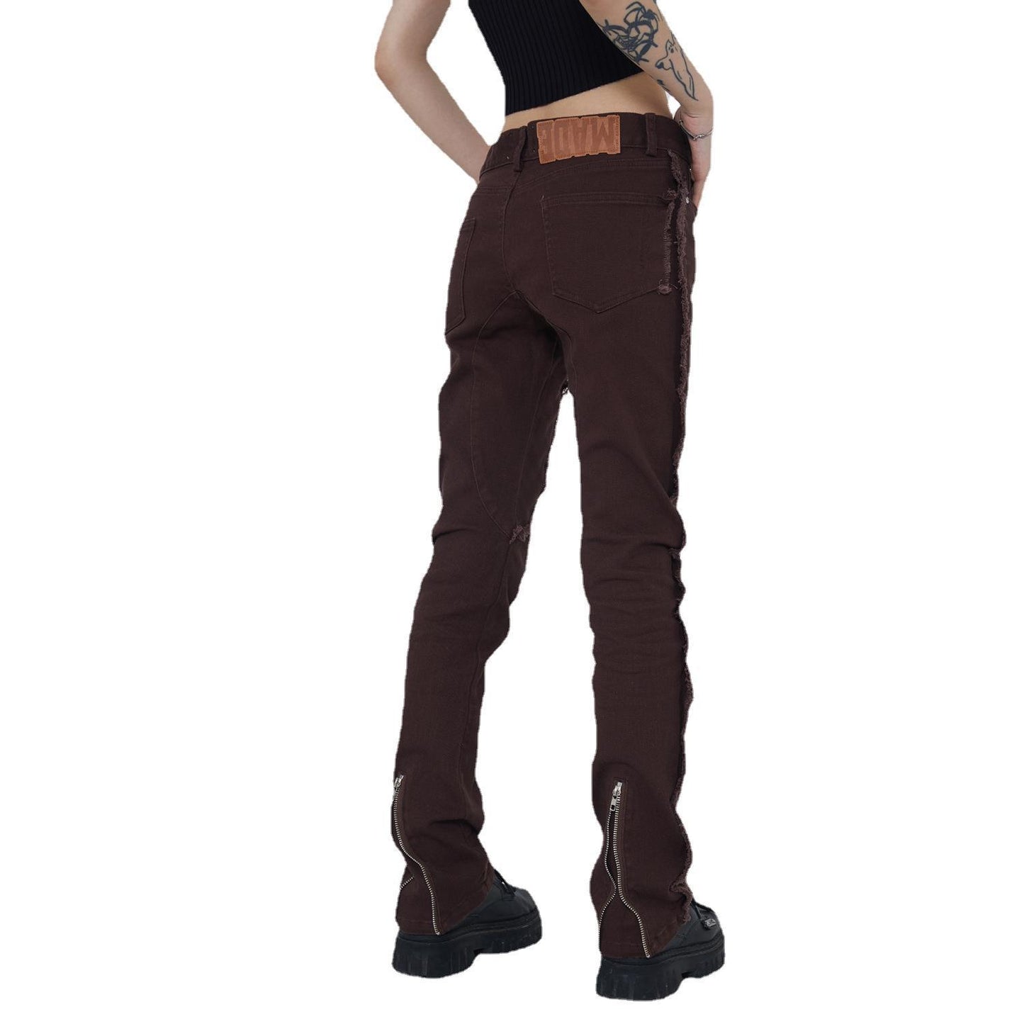 Commuter Casual Coffee Jeans Female