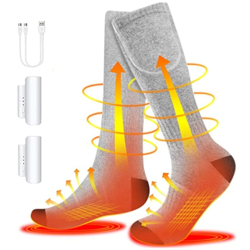Men's And Women's Fashion Simple Heating And Warm-keeping Electric Socks