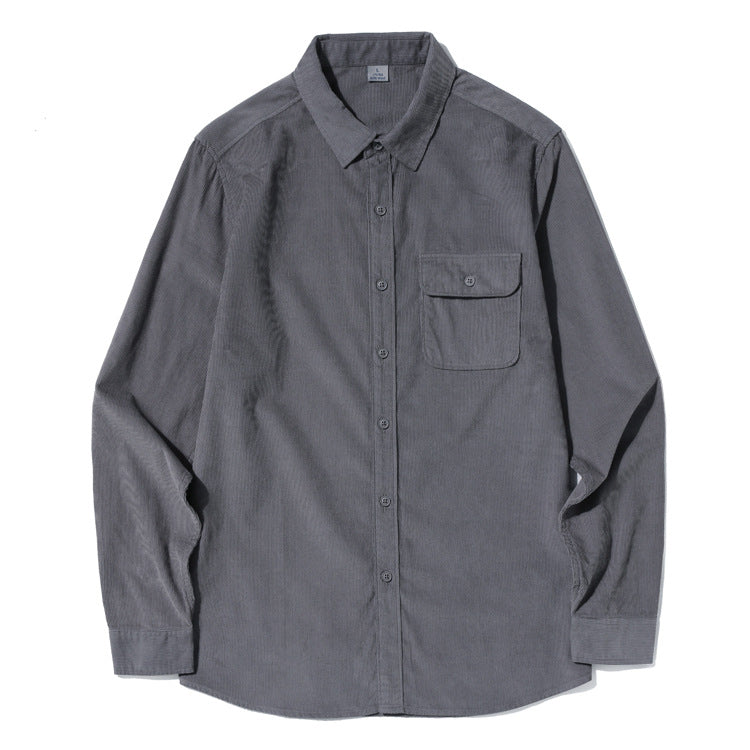 Men's Corduroy Long Sleeve Casual Shirt