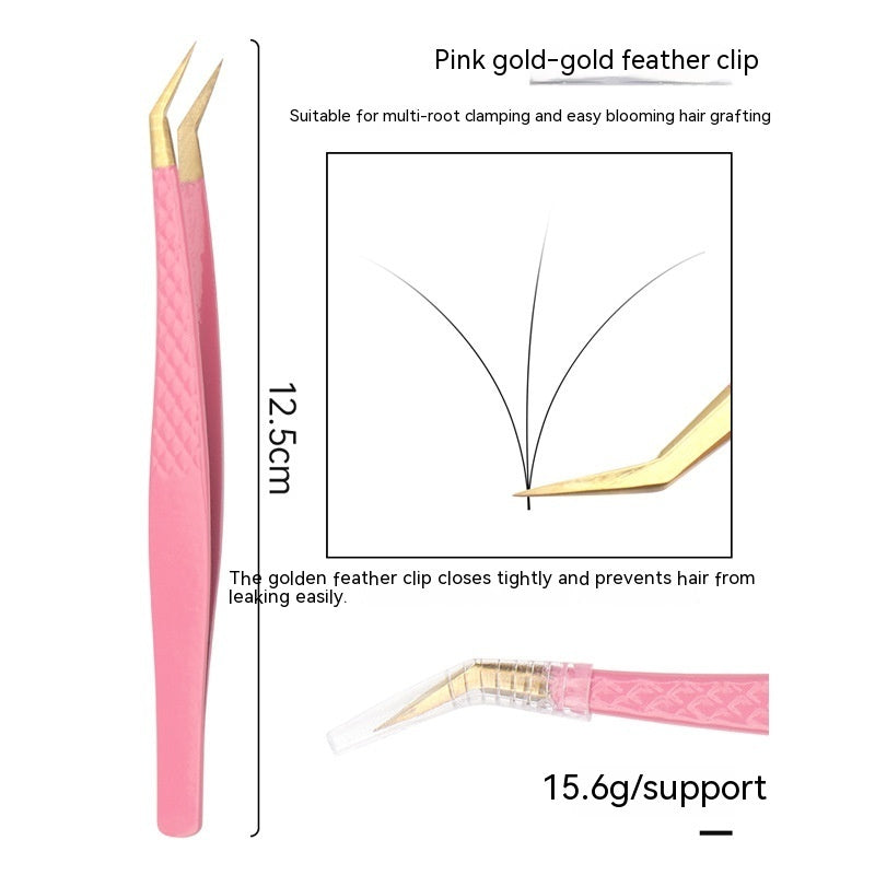 Grafting False Eyelashes Tool Fish Pattern Tweezers