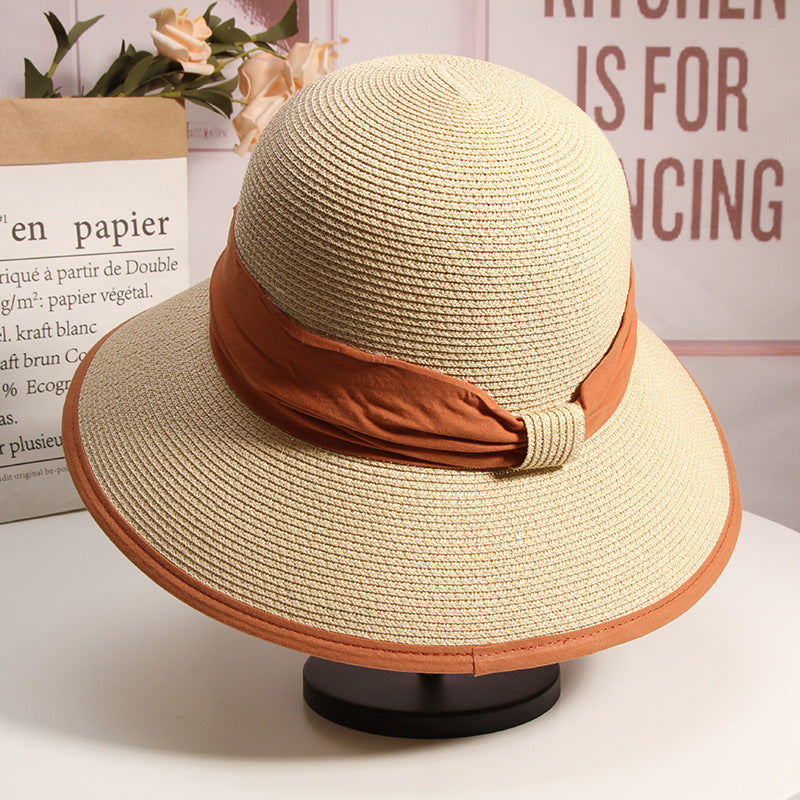 Leisure Travel Sun Color Block Fisherman Hat