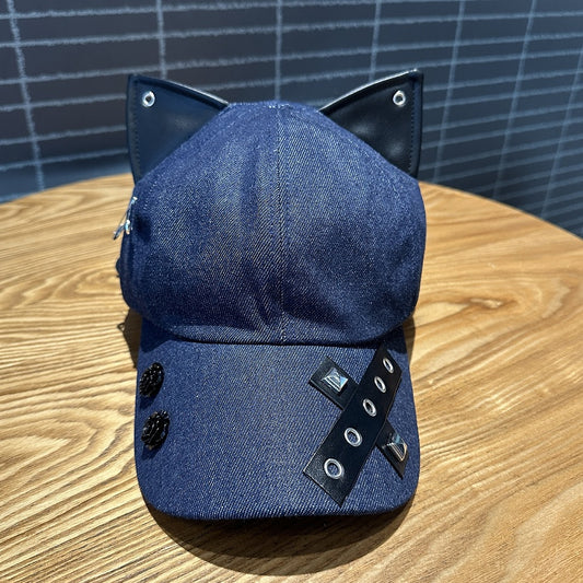 Niche Baseball Cap With Three-dimensional Cat Ears