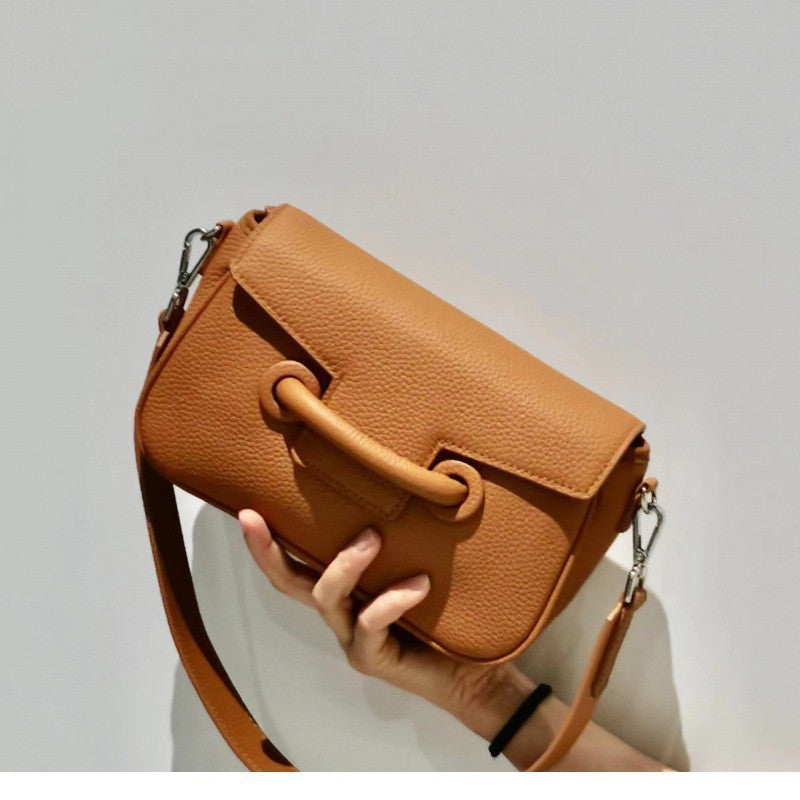 One Shoulder Cross Body Leather Catfish Bag